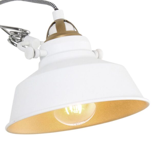 Klemlamp wit met goud Mexlite Nove - Image 18