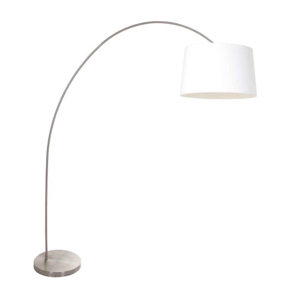 Mexlite Solva vloerlamp – E27 (grote fitting) – Staal