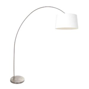 Mexlite Solva vloerlamp – E27 (grote fitting) – Staal