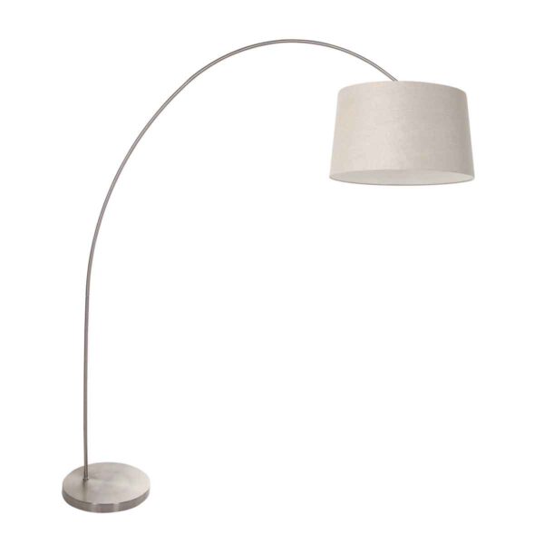 Mexlite Solva vloerlamp – E27 (grote fitting) – Staal
