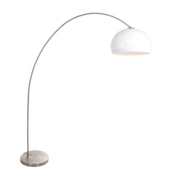 Mexlite Solva vloerlamp – E27 (grote fitting) – Staal