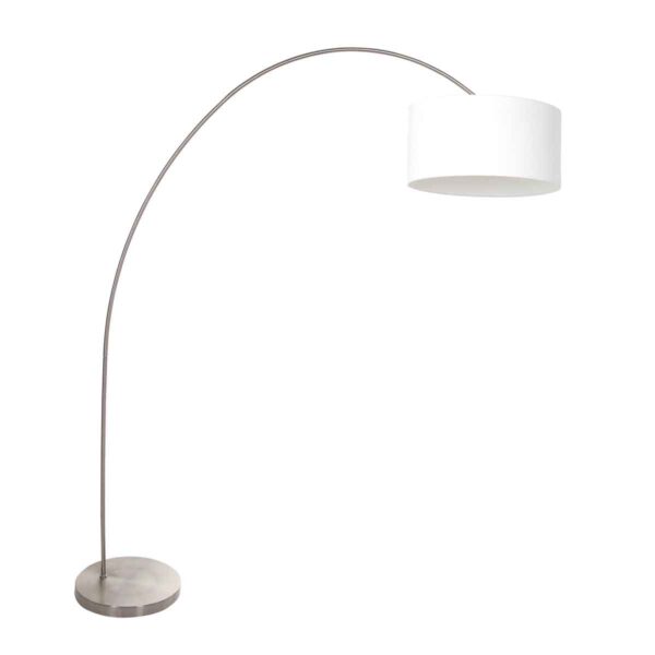Mexlite Solva vloerlamp – E27 (grote fitting) – Staal