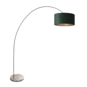 Mexlite Solva vloerlamp – E27 (grote fitting) – Staal