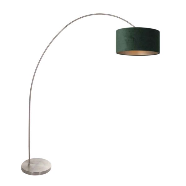 Mexlite Solva vloerlamp – E27 (grote fitting) – Staal