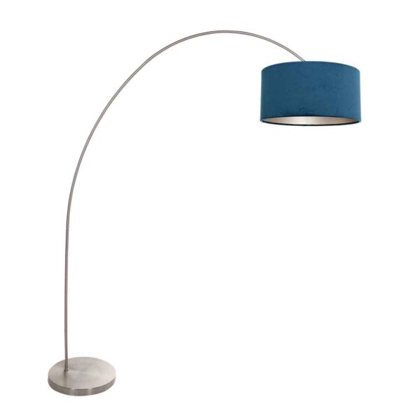 Mexlite Solva vloerlamp – E27 (grote fitting) – Staal