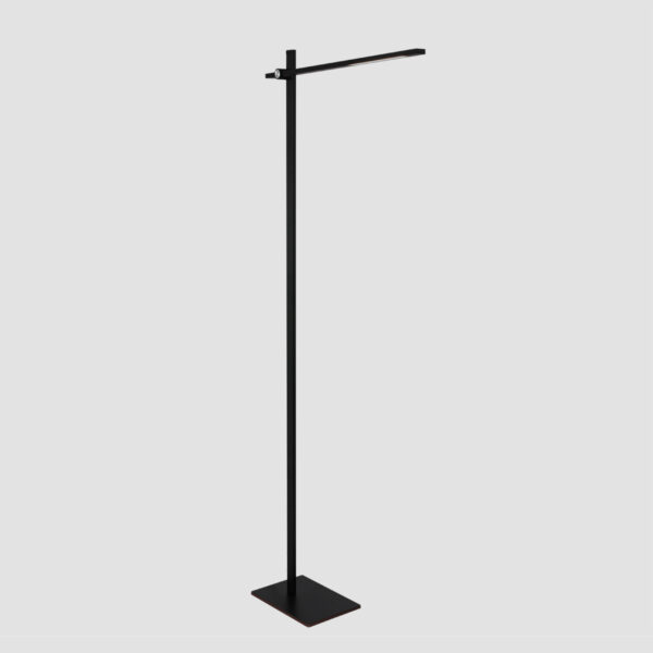 Moderne aluminium kunststof vloerlamp zwart Mexlite Stekk - Image 18