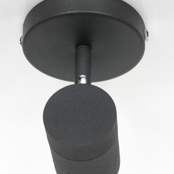 Moderne zwarte metalen spot Mexlite Upround led - Image 18