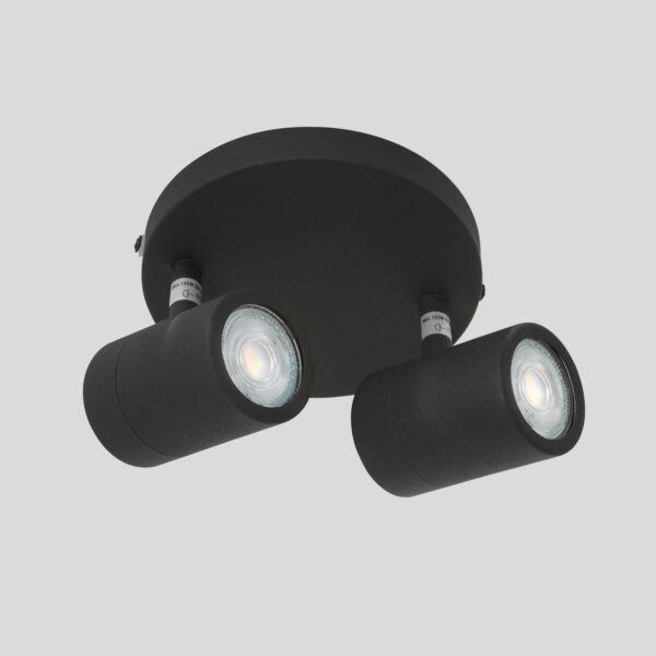 Moderne metalen zwarte spot Mexlite Upround led - Image 15