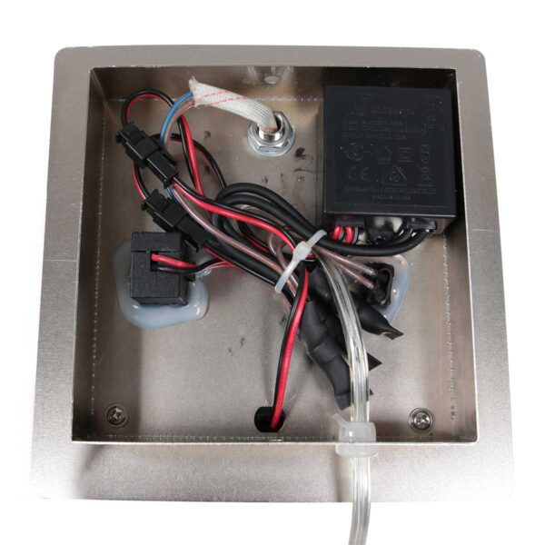Staalkleurige wandlamp verstelbaar met draadloze telefoonlader Mexlite Upround - Image 18