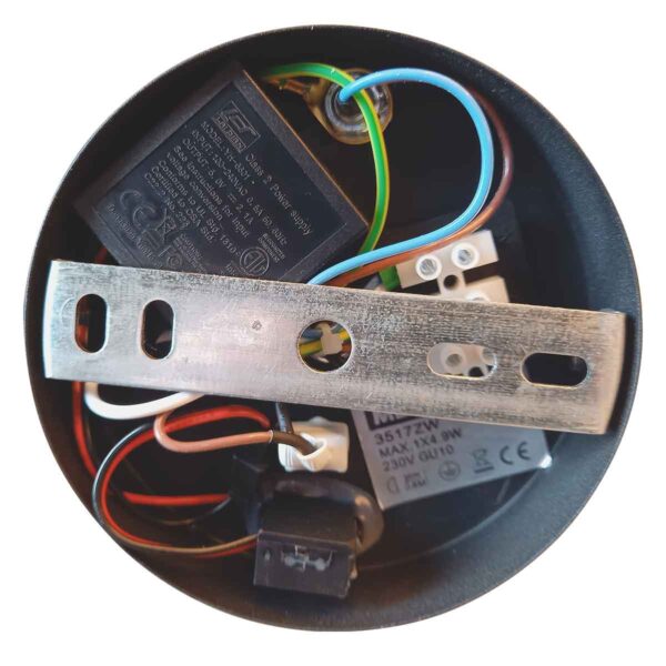 Trendy wandlamp zwart USB-aansluiting Mexlite Upround - Image 11
