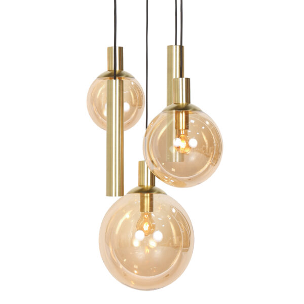 Steinhauer Bollique hanglamp – E27 + GU10 – messing en zwart - Image 14