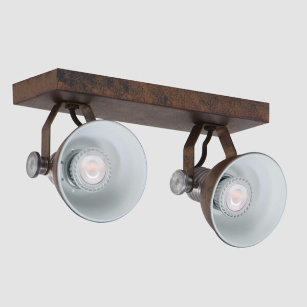 Steinhauer Brooklyn plafondlamp - 2 spots - draaibaar & kantelbaar - incl. led - verweerd bruin - Afbeelding 15
