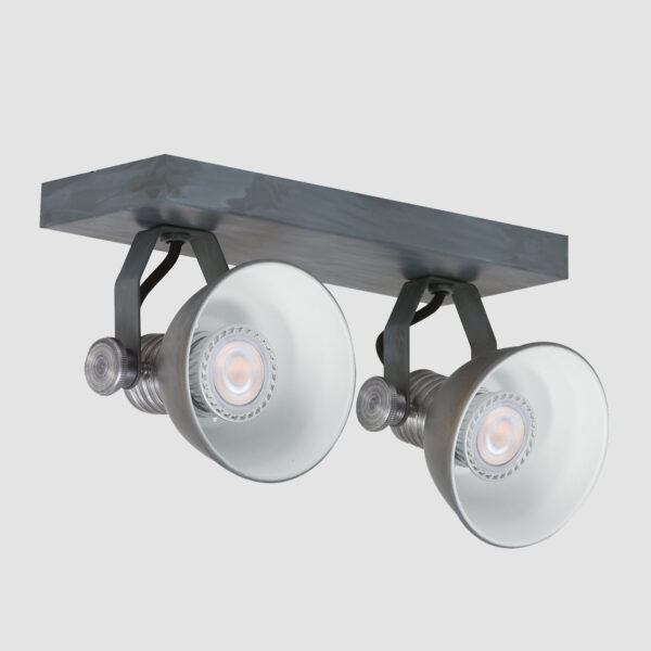 Steinhauer Brooklyn plafondlamp - 2 spots - draaibaar & kantelbaar - incl. led - verweerd grijs - Image 14
