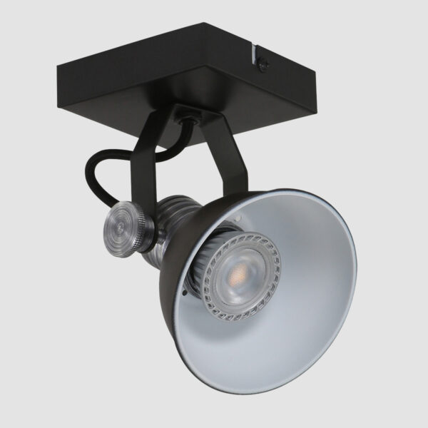 Steinhauer Brooklyn plafondspot - ingebouwd LED - dim to warm - draai- en kantelbaar - zwart - Image 13