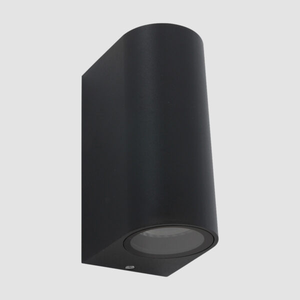 Shada Barbara wandlamp - buiten - boven en onderverlichting - 15 cm hoog - incl. GU10 - zwart - Image 12