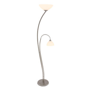 Steinhauer Capri vloerlamp – E27 (grote fitting) – Staal