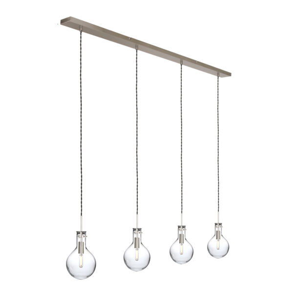 Steinhauer Elegance led hanglamp – In hoogte verstelbaar – E14 (kleine fitting) – Staal