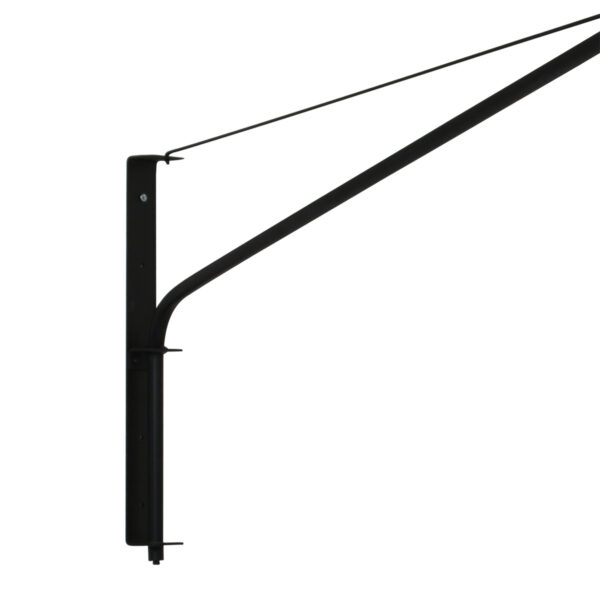 Steinhauer Gramineus wandlamp - met lange arm - met witte kap - 120 cm diep - E27 - zwart - Image 14