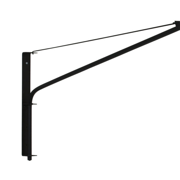 Steinhauer Gramineus wandlamp - met lange arm - met zilveren kap - 120 cm diep - E27 - zwart - Image 16