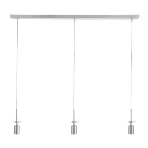 Steinhauer Glass light hanglamp – In hoogte verstelbaar – E27 (grote fitting) – Staal