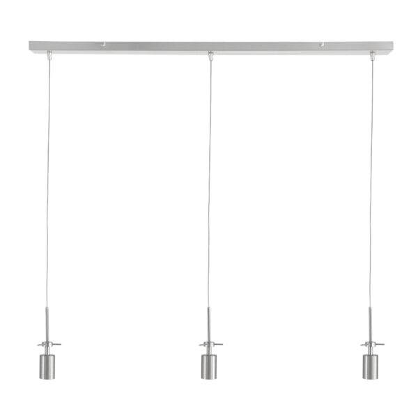 Steinhauer Glass light hanglamp – In hoogte verstelbaar – E27 (grote fitting) – Staal