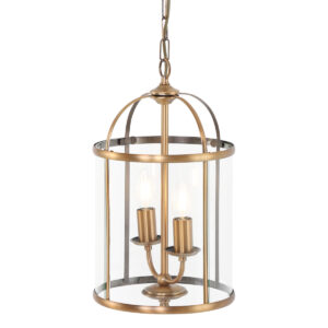 Steinhauer Pimpernel hanglamp – ø 23 cm – E14 (kleine fitting) – Brons