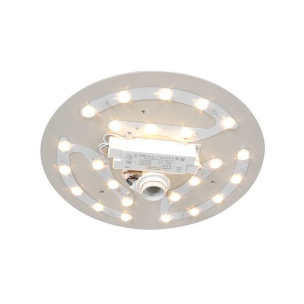 Steinhauer Prestige Chic plafondlamp - met witte linnen kap - Ø40 cm - dimbaar - Image 8