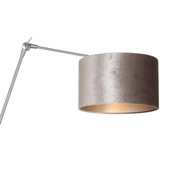 Steinhauer Prestige Chic wandlamp - kap ⌀30 cm - tot 105 cm diep - dimmer op het product - E27 - staal en zilver - Image 15