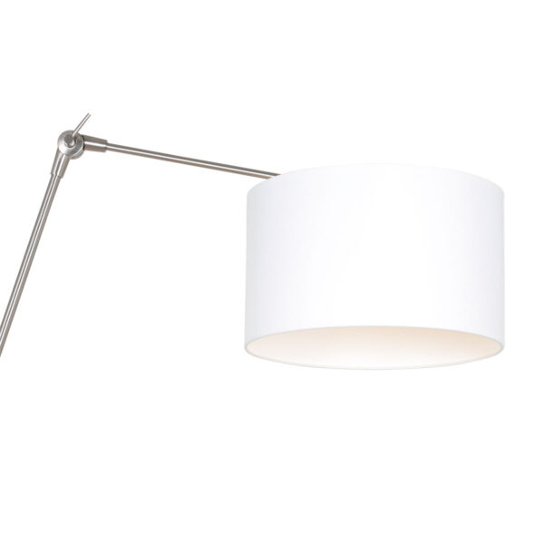Steinhauer Prestige Chic wandlamp - kap ⌀30 cm - tot 105 cm diep - dimmer op het product - E27 - staal en wit - Image 15