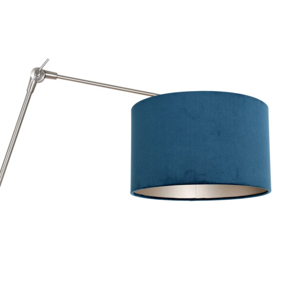 Steinhauer Prestige chic wandlamp – Draai- en/of kantelbaar en In hoogte verstelbaar – E27 (grote fitting) – blauw en staal - Image 16