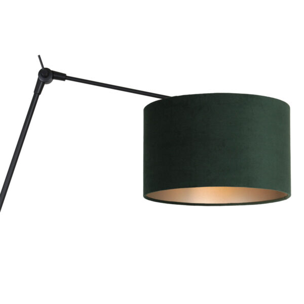 Steinhauer Prestige Chic wandlamp - kap ⌀30 cm -  tot 105 cm diep - dimmer op het product - E27 - zwart en groen - Image 16