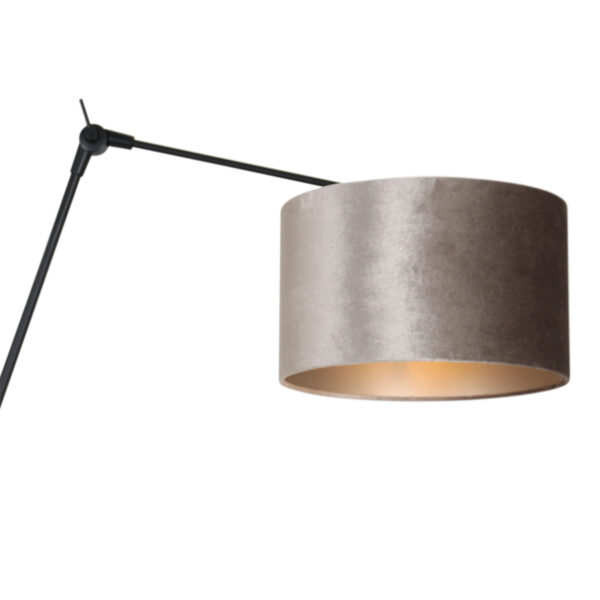 Steinhauer Prestige Chic wandlamp - kap ⌀30 cm - tot 105 cm diep - dimmer op het product - E27 - zwart en zilver - Image 16