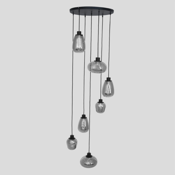 Steinhauer Reflexion videlamp - zevenlichts - rookglas - zwart - Image 12