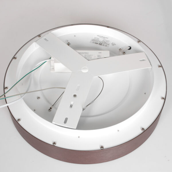 Steinhauer Ringlede plafondlamp – ø 38 cm – Niet verstelbaar – Ingebouwd (LED) – brons en wit - Image 17