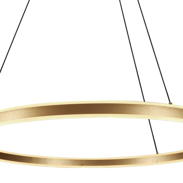 Steinhauer Ringlux hanglamp – ø 100 cm – In hoogte verstelbaar – Ingebouwd (LED) – goud - Image 10
