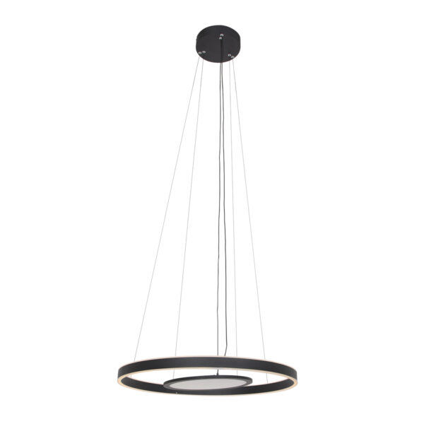 Steinhauer Ringlux hanglamp – ø 60 cm – In hoogte verstelbaar – Ingebouwd (LED) – zwart - Image 16