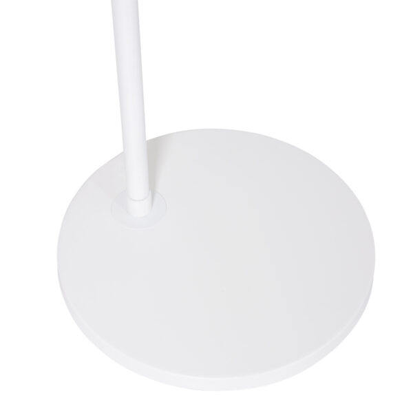 Steinhauer Sparkled Light booglamp - E27 - in hoogte verstelbaar - uittrekbaar - wit met bruine kap - Image 13