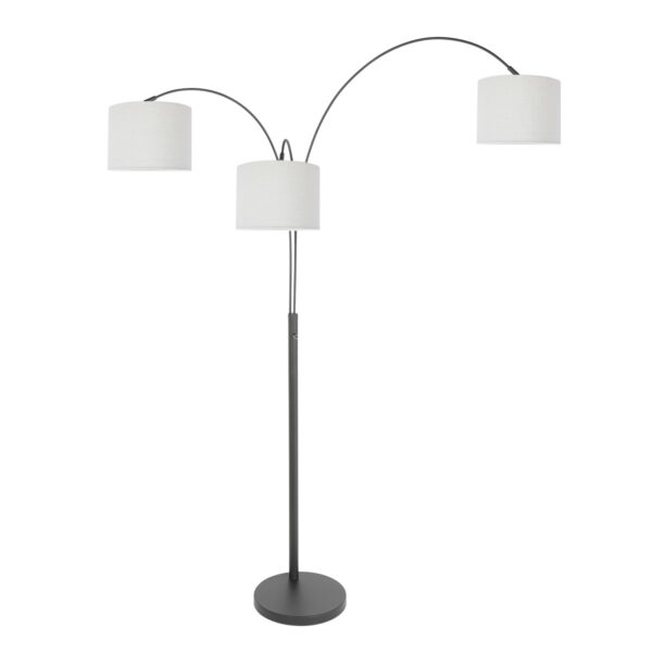 Steinhauer Sparkled light vloerlamp – E27 (grote fitting) – linnenwit en zwart - Image 14