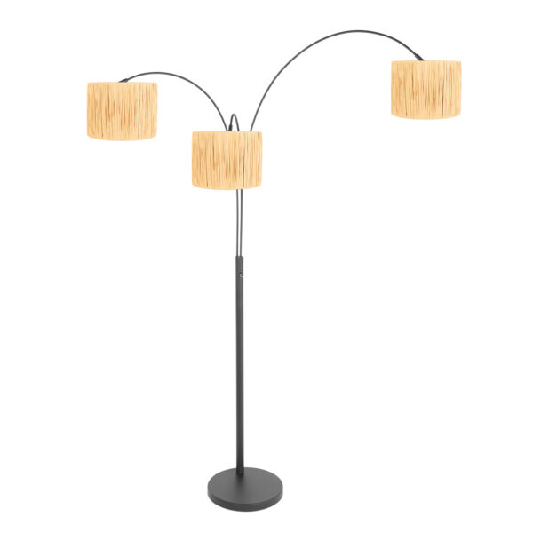 Steinhauer Sparkled light vloerlamp – E27 (grote fitting) – naturel en zwart - Image 14