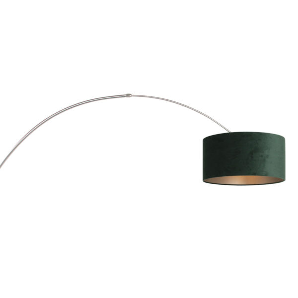 Steinhauer Sparkled Light wandlamp - boog - kap ⌀40 cm - draai- en uittrekbaar - staal met groen - Image 16