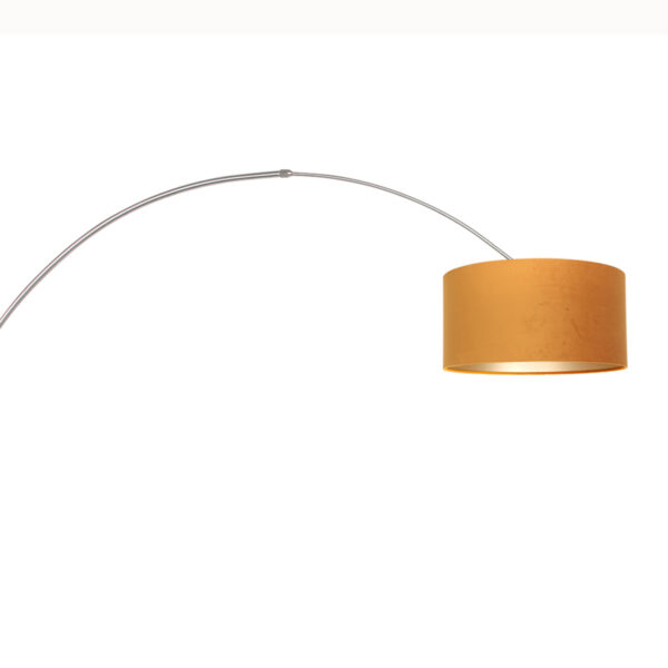 Steinhauer Sparkled Light wandlamp - boog - kap ⌀40 cm - draai- en uittrekbaar - staal met okergeel - Image 16