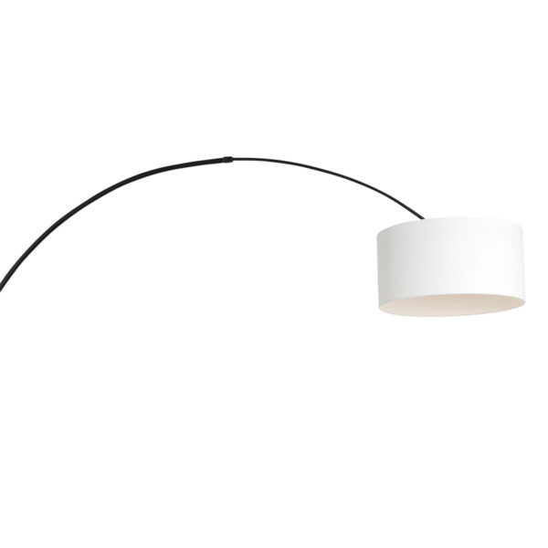 Steinhauer Sparkled Light wandlamp - boog - kap ⌀40 cm - draai- en uittrekbaar - zwart met wit linnen - Image 16