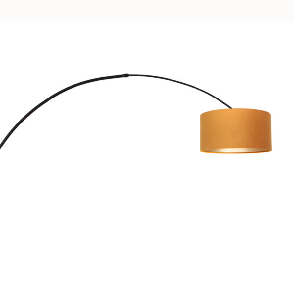Steinhauer Sparkled Light wandlamp - boog - kap ⌀40 cm - draai- en uittrekbaar - zwart met okergeel - Image 17