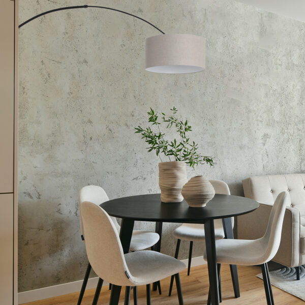 Steinhauer Sparkled Light wandlamp - boog - kap ⌀40 cm - draai- en uittrekbaar - zwart met grijs - Afbeelding 16