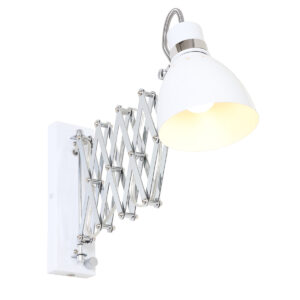Steinhauer Spring wandlamp – E27 (grote fitting) – Wit