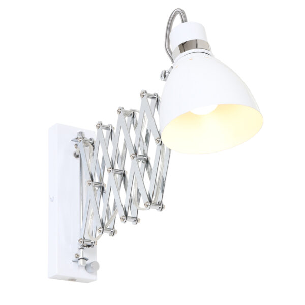 Steinhauer Spring wandlamp – E27 (grote fitting) – Wit