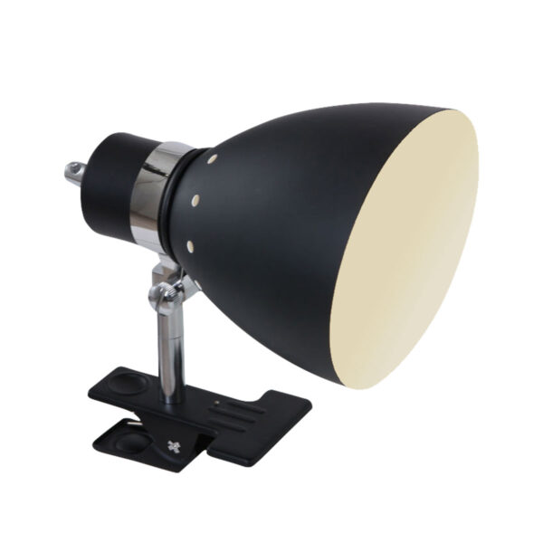 Steinhauer Spring wandlamp – ø 13 cm – E27 (grote fitting) – Zwart