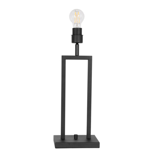 Steinhauer Stang tafellamp - E27 - 55 cm hoog - incl. 180 cm snoer - zwart met crème kap - Image 12
