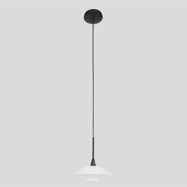 Steinhauer Tallerken hanglamp - inclusief G9 lichtbron - Ø18 cm - glazen witte schotel - zwart - Image 17