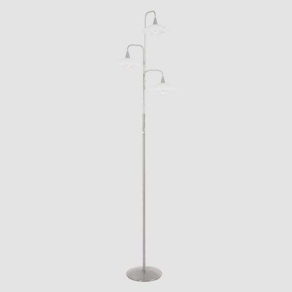 Steinhauer Tallerken vloerlamp - incl. lichtbron - drielichts - 170 cm hoog - staal - Image 17